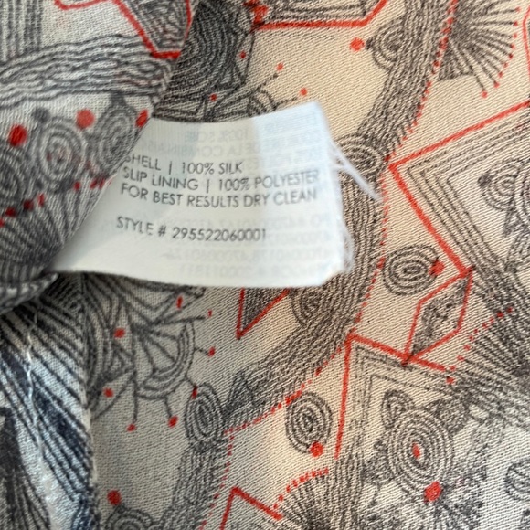 Club Monaco Silk Dress - Multi Color - Size 8 - Picture 6 of 6